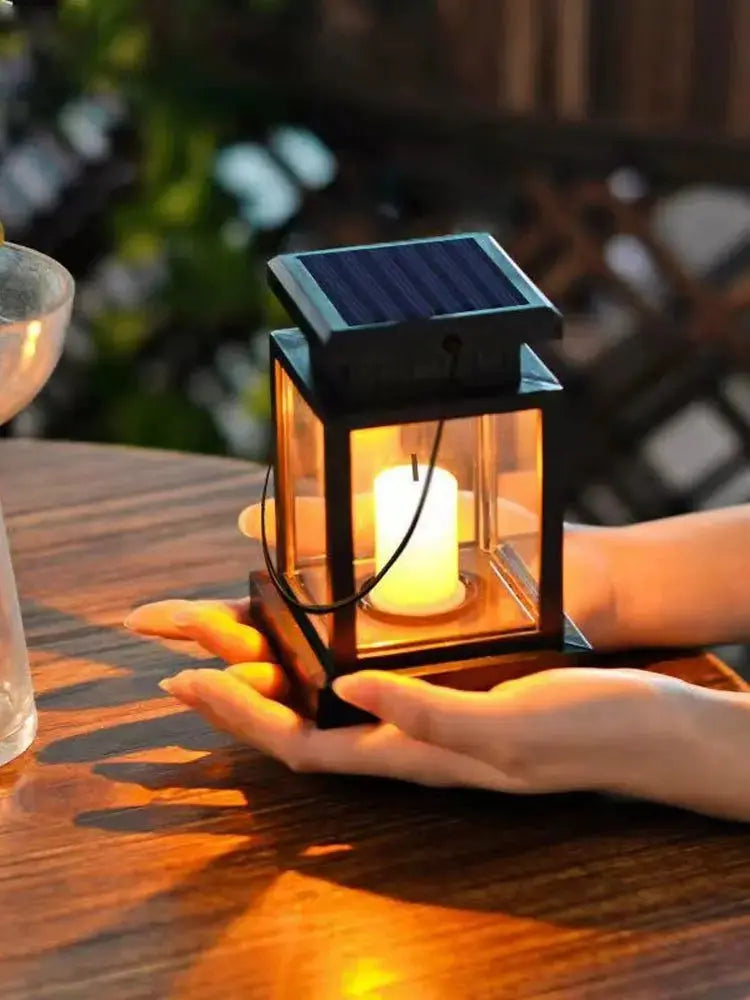 Solar-Powered LED Hanging Candle Light - European Style - Julia M LifeStyles