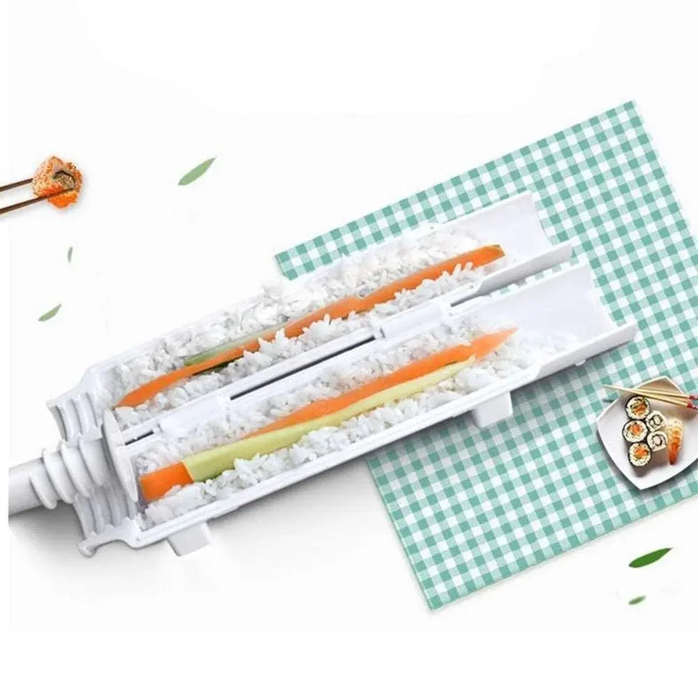 Sushi Master Deluxe Kit: Japanese Rice Ball Cake Roll Mold & Sushi Tool Set - Julia M LifeStyles