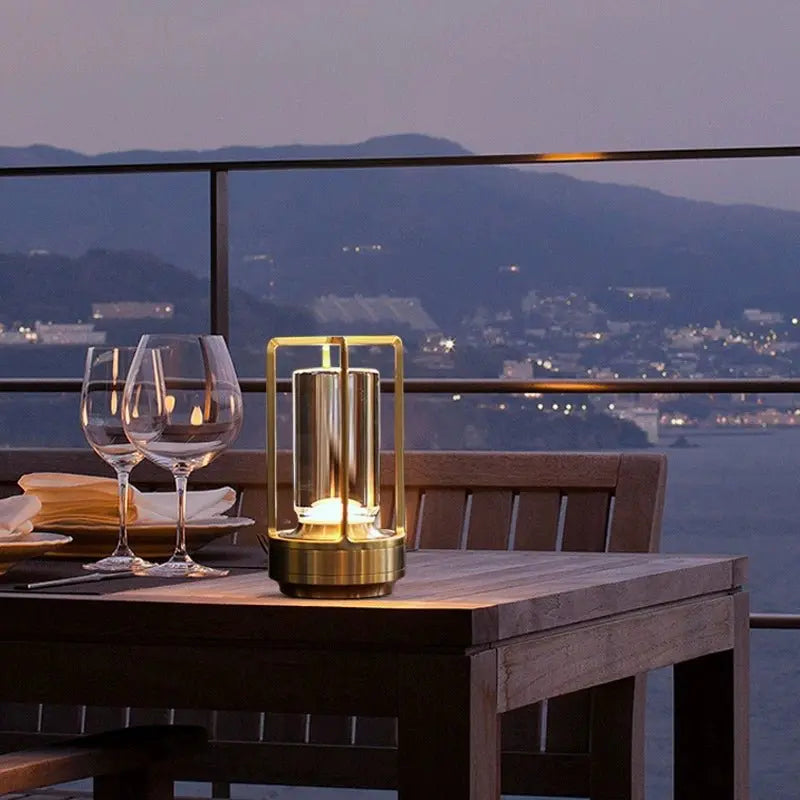 Industrial LED USB Charging Table Lamp - Julia M LifeStyles