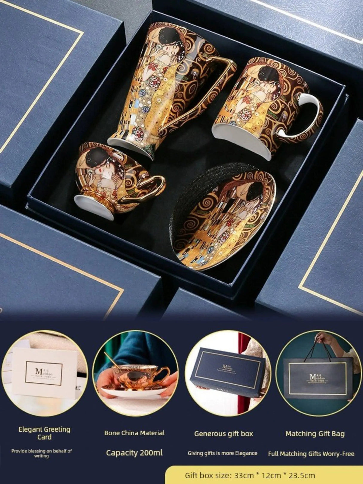 Luxury Bone China Coffee Cup & Saucer Gift Set - Julia M LifeStyles