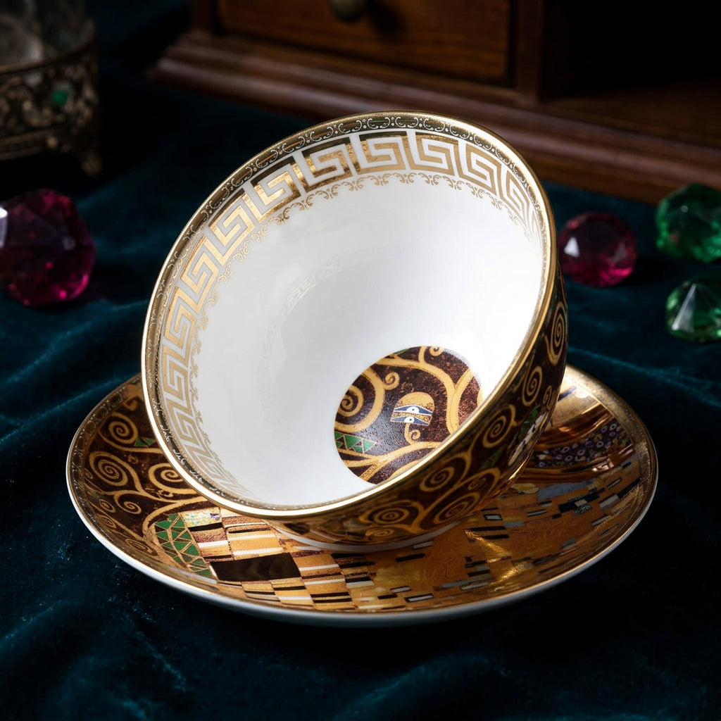 Luxury Bone China Coffee Cup & Saucer Gift Set - Julia M LifeStyles