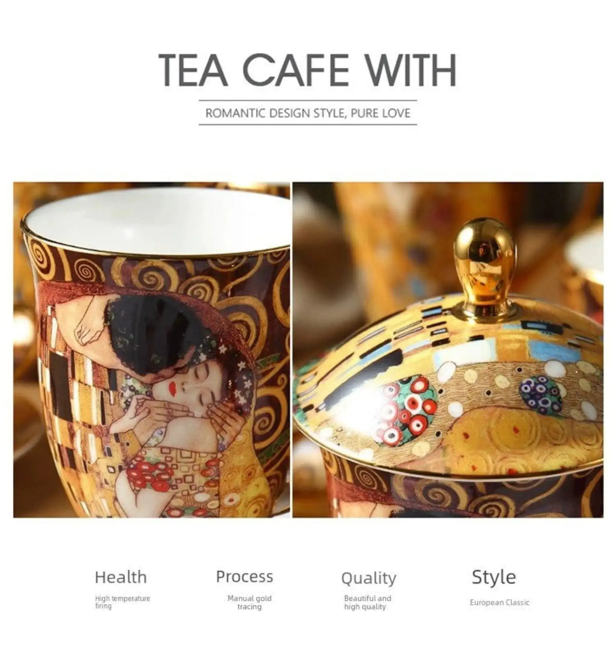 Luxury Bone China Coffee Cup & Saucer Gift Set - Julia M LifeStyles
