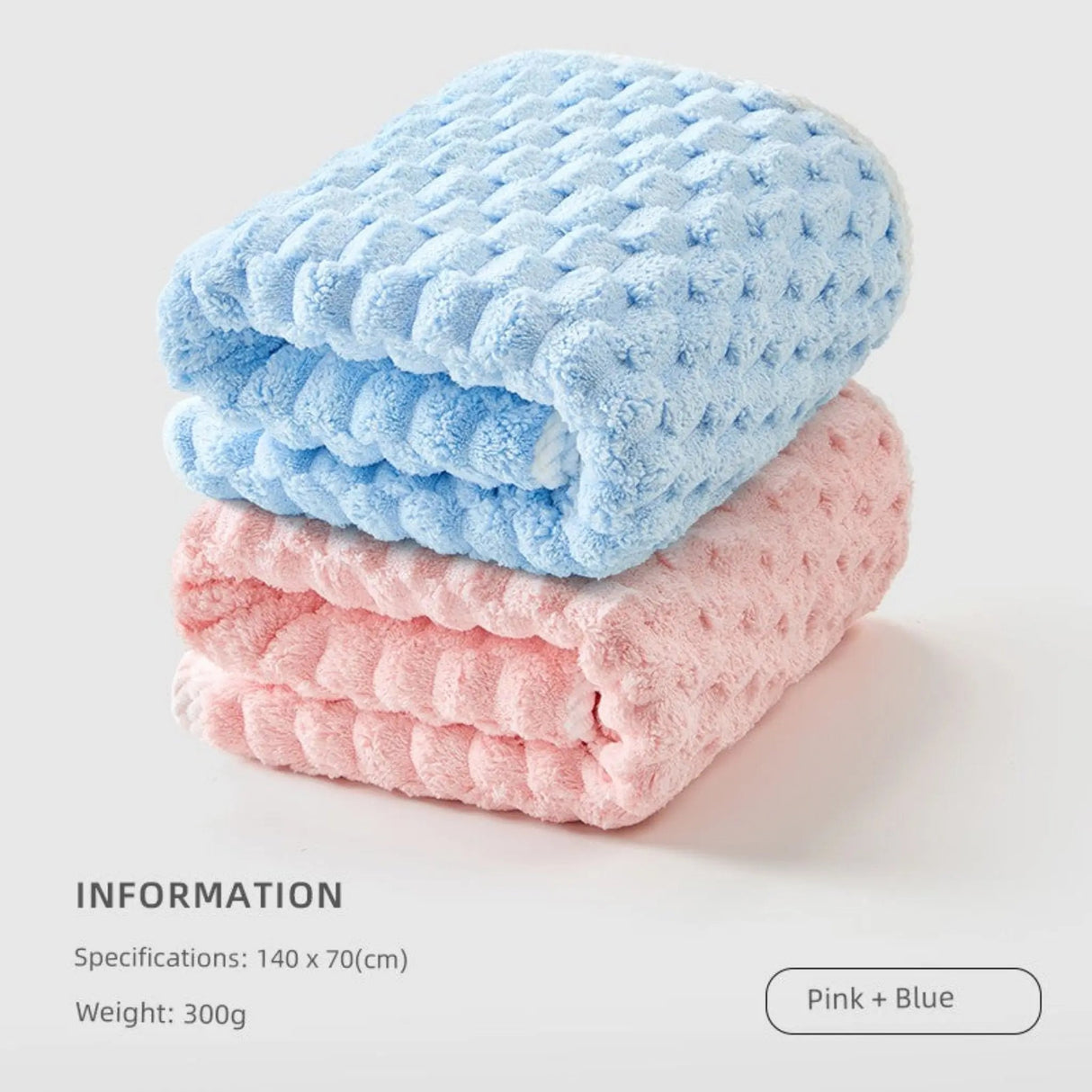 Cotton Towel Set with Hair-Drying Cap - Julia M LifeStyles