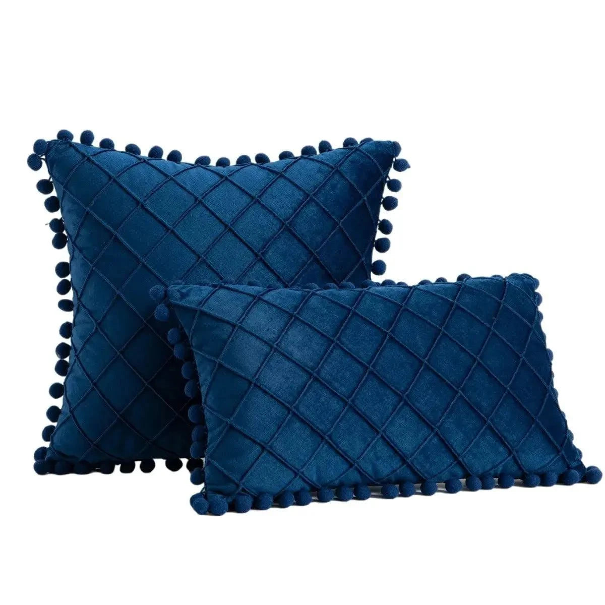 Retro Ear Pillow Living Room Sofa Solid Color Tassel Cushion Without Core Bed Big Pillow Waist Back Office Chair - Julia M LifeStyles