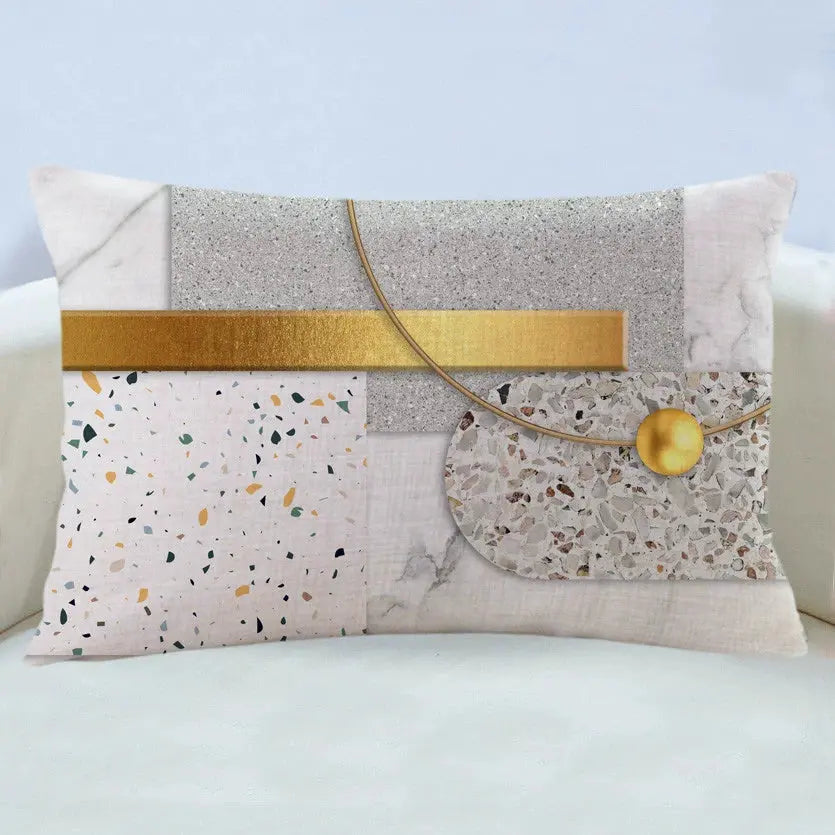 Modern Light Luxury Earth Warm Color Stain Resistant Living Room Pillow (GBCPQ) - Julia M LifeStyles