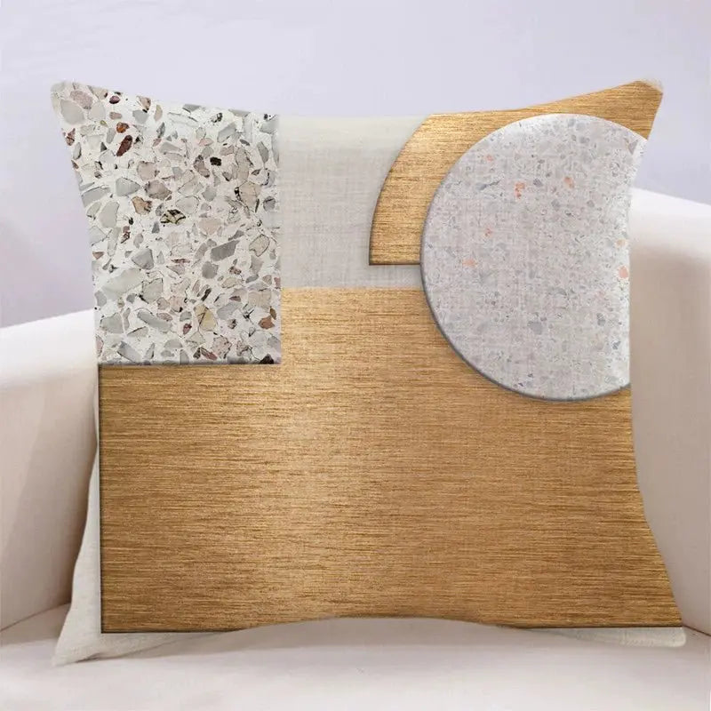 Modern Light Luxury Earth Warm Color Stain Resistant Living Room Pillow (GBCPQ) - Julia M LifeStyles