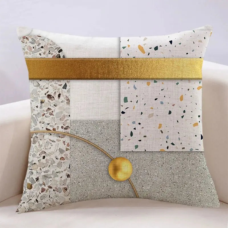 Modern Light Luxury Earth Warm Color Stain Resistant Living Room Pillow (GBCPQ) - Julia M LifeStyles