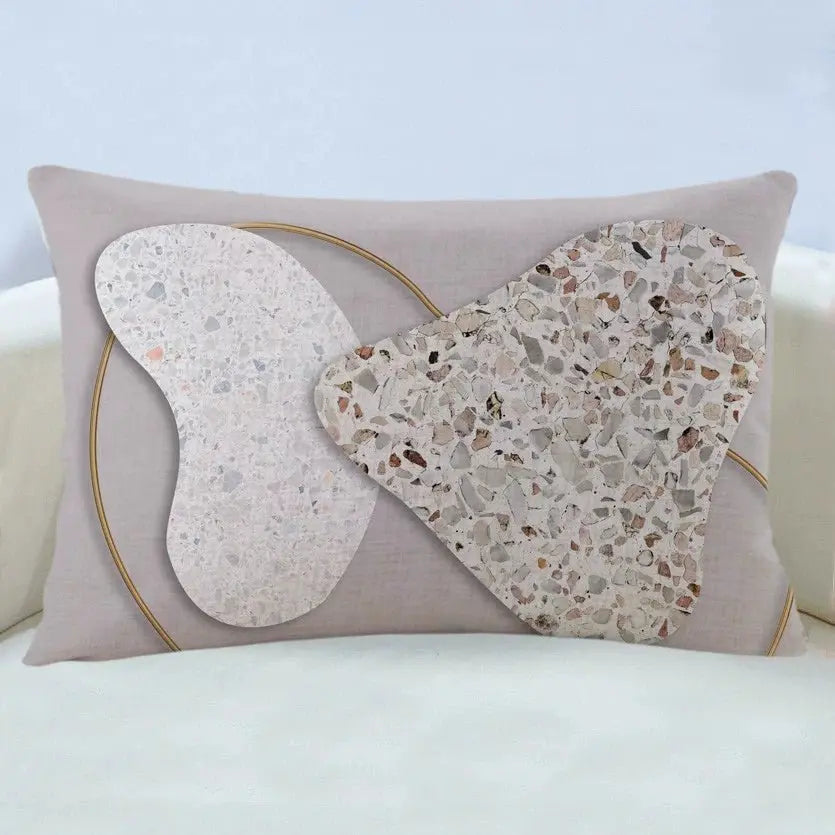 Modern Light Luxury Earth Warm Color Stain Resistant Living Room Pillow (GBCPQ) - Julia M LifeStyles