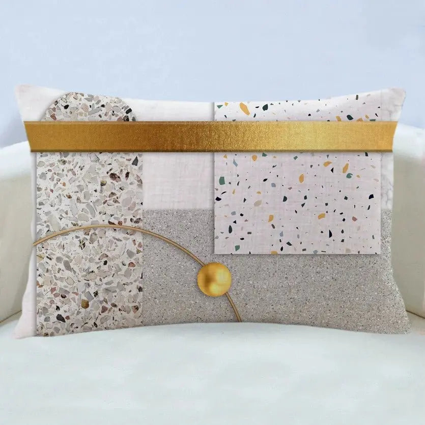 Modern Light Luxury Earth Warm Color Stain Resistant Living Room Pillow (GBCPQ) - Julia M LifeStyles