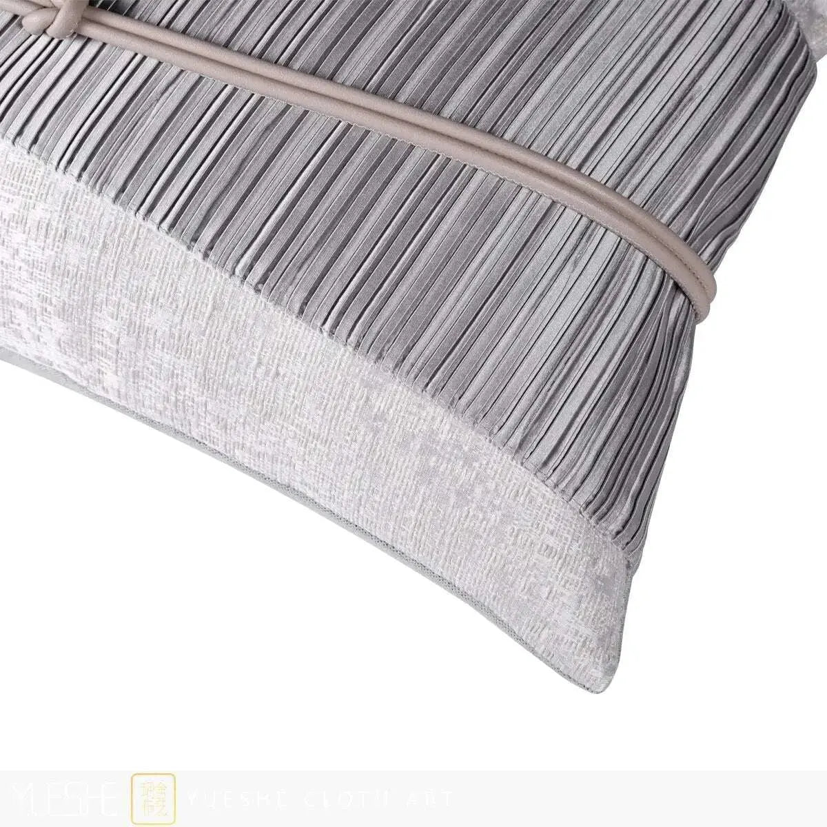 Minimalist Gray Patchwork Waist Pillow - Julia M LifeStyles