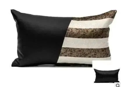 Blue Gold Jacquard Cushion Cover - Julia M LifeStyles