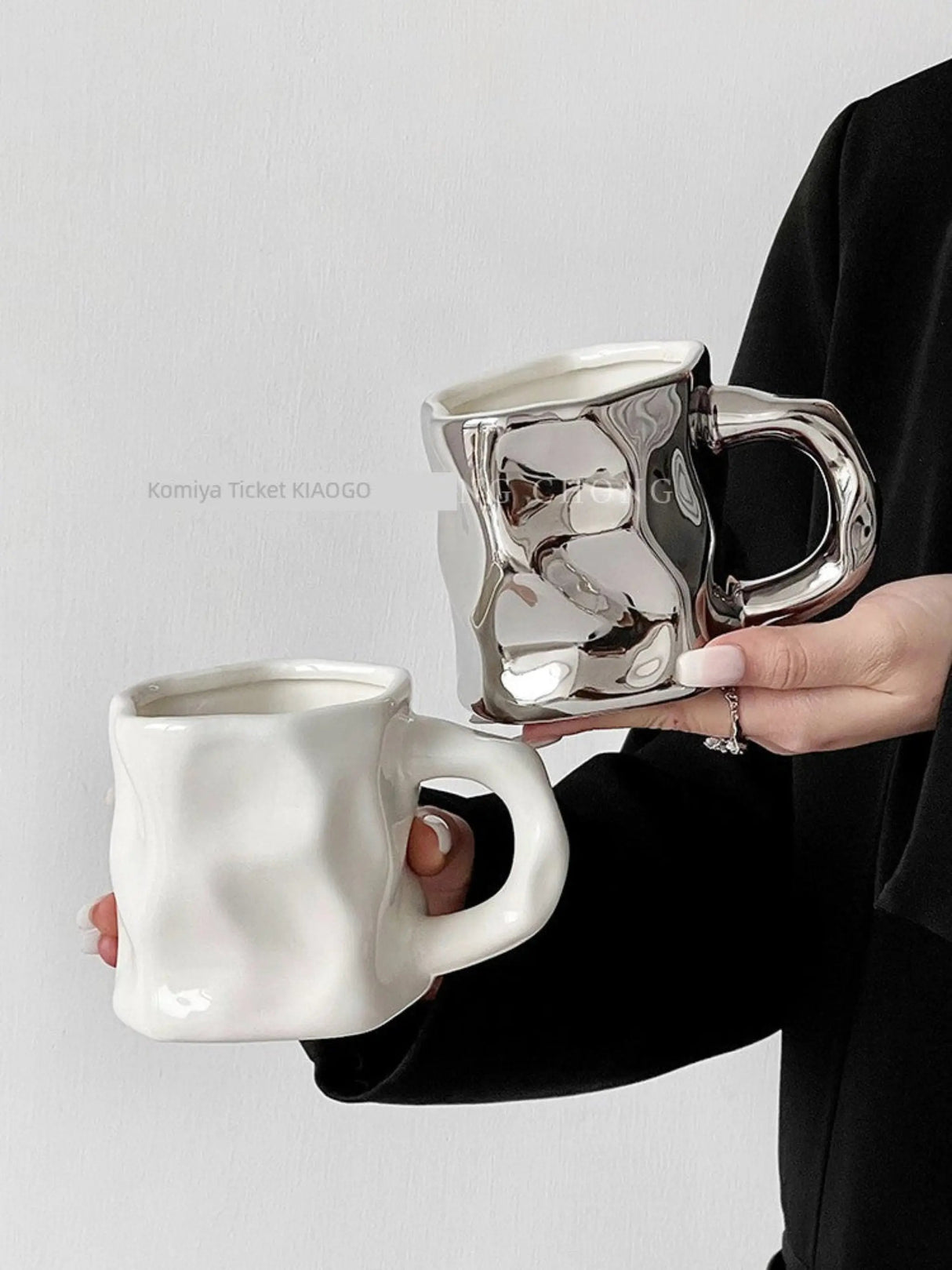 Twist Design Ceramic Couple Mugs - Perfect for Coffee Lovers - Julia M LifeStyles