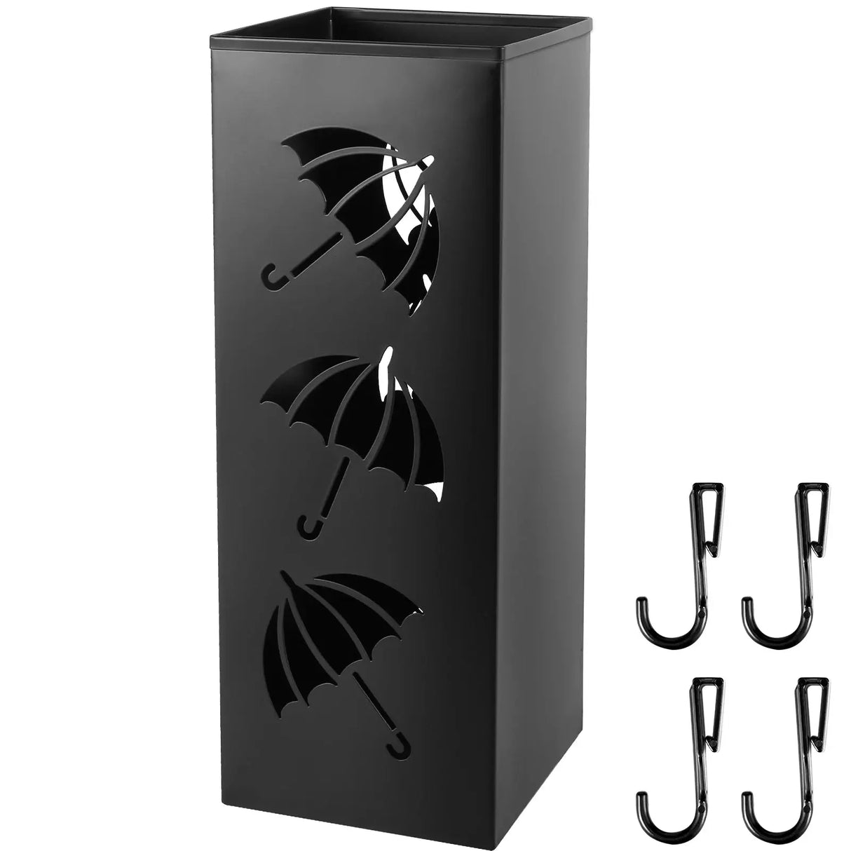 Modern Metal Freestanding Umbrella Stand - Square Mesh Design - Julia M LifeStyles