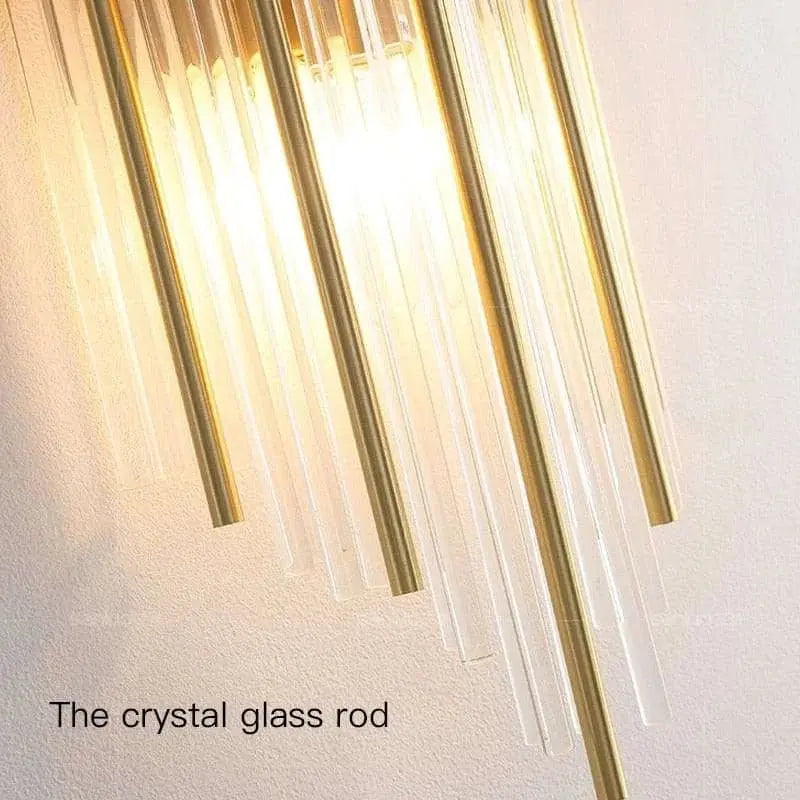 Gold/Black Modern Crystal Wall Lamp - Julia M LifeStyles