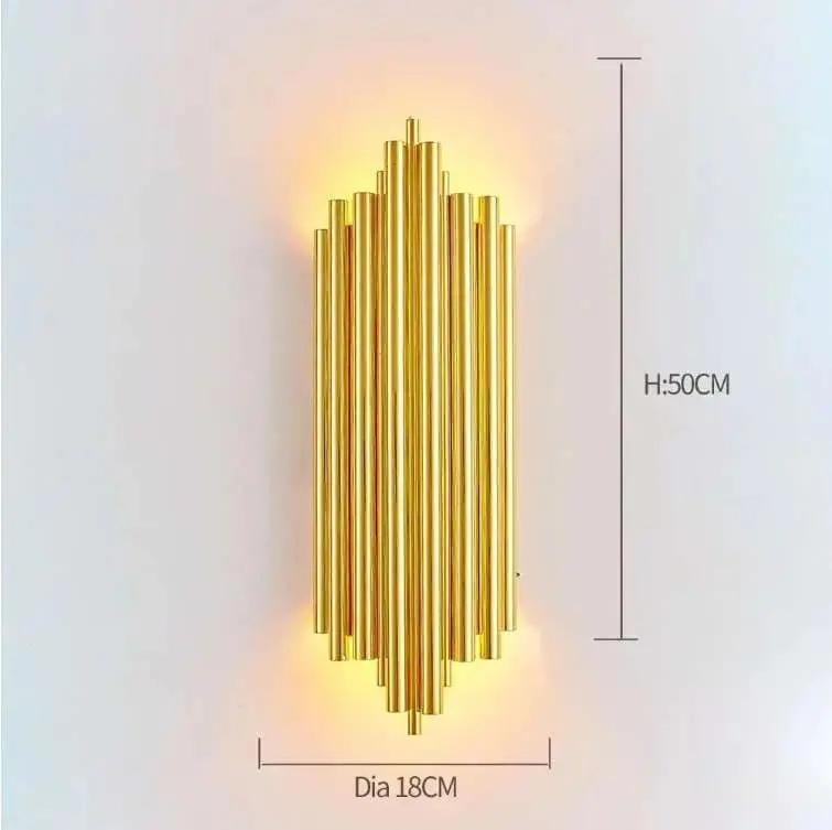 Modern Light Luxury Crystal Gold Wall Lamps - Julia M LifeStyles