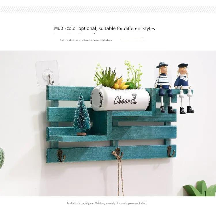 Rustic Wall-Mounted Key Storage Shelf by Julia M Home & Kitchen - Julia M LifeStyles