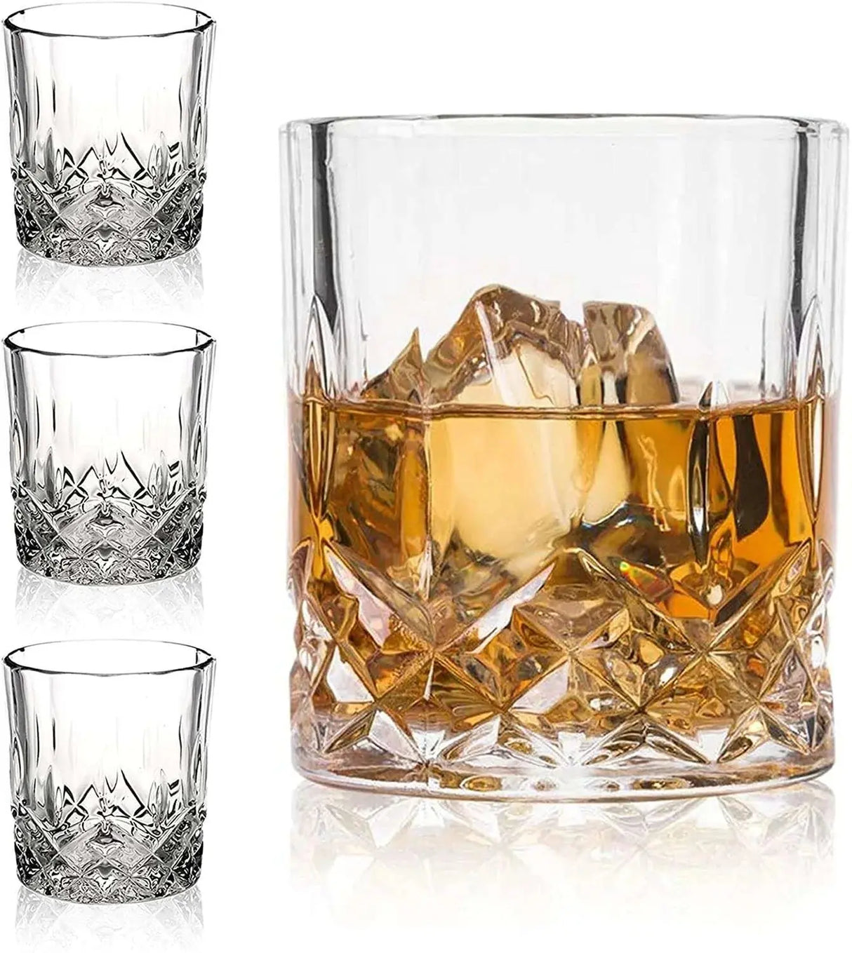 Vintage Crystal Whiskey Glasses - Unique Bourbon & Cocktail Glassware - Julia M LifeStyles