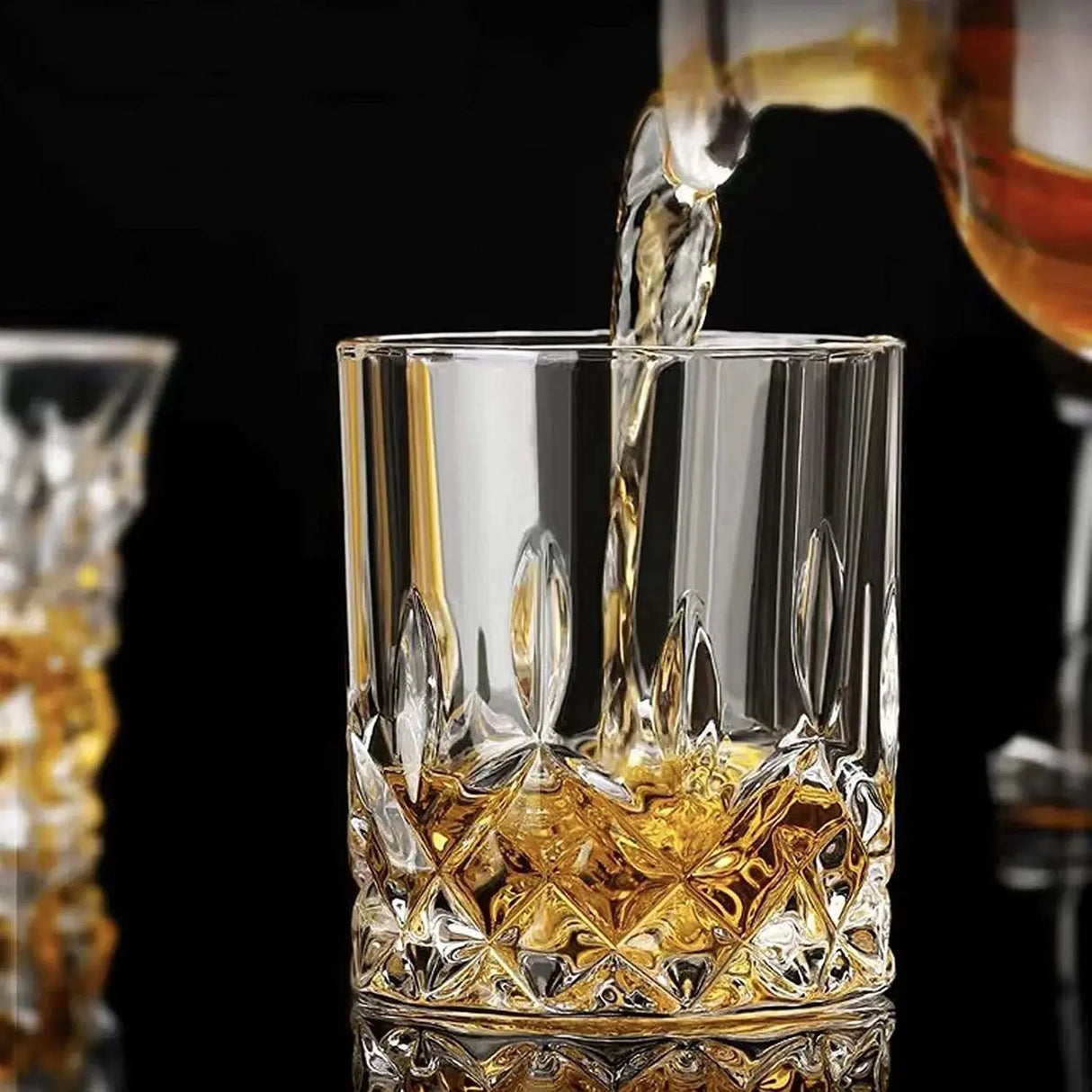 Vintage Crystal Whiskey Glasses - Unique Bourbon & Cocktail Glassware - Julia M LifeStyles