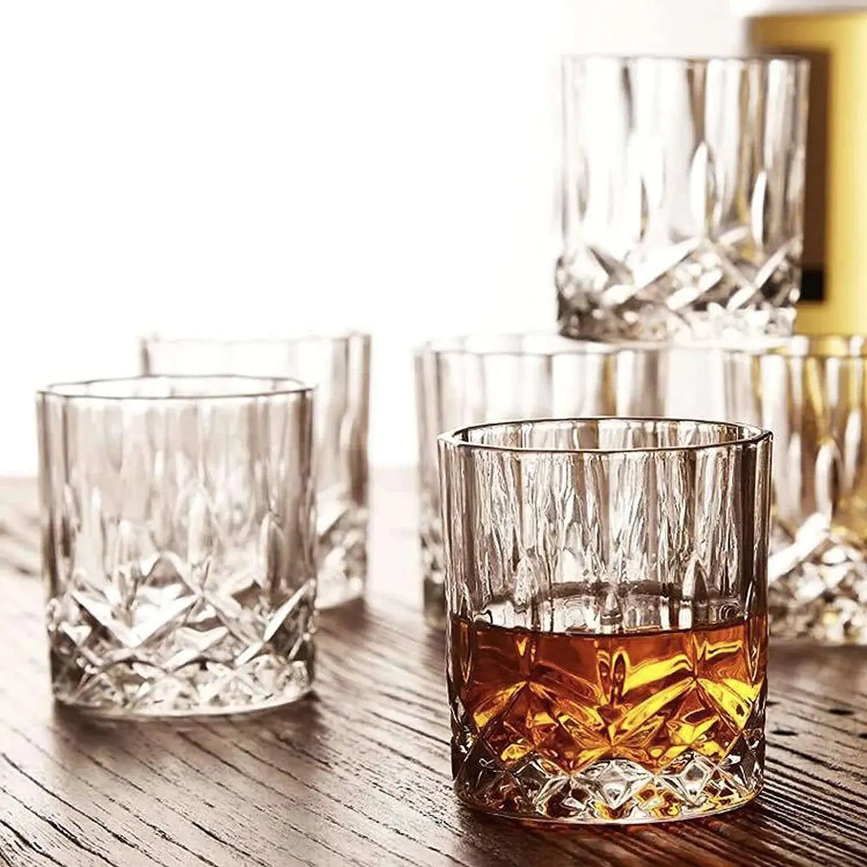 Vintage Crystal Whiskey Glasses - Unique Bourbon & Cocktail Glassware - Julia M LifeStyles
