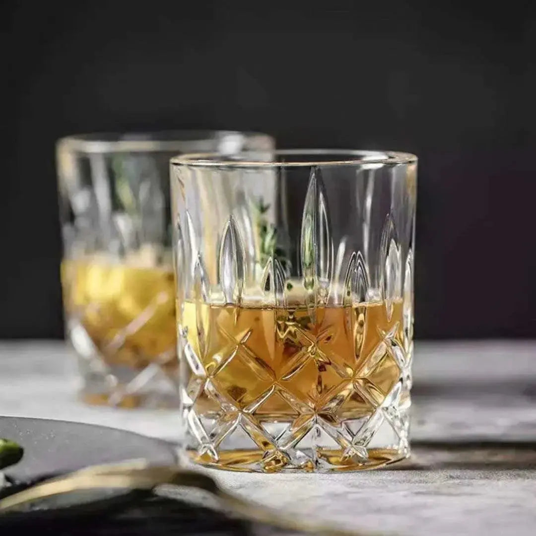 Vintage Crystal Whiskey Glasses - Unique Bourbon & Cocktail Glassware - Julia M LifeStyles