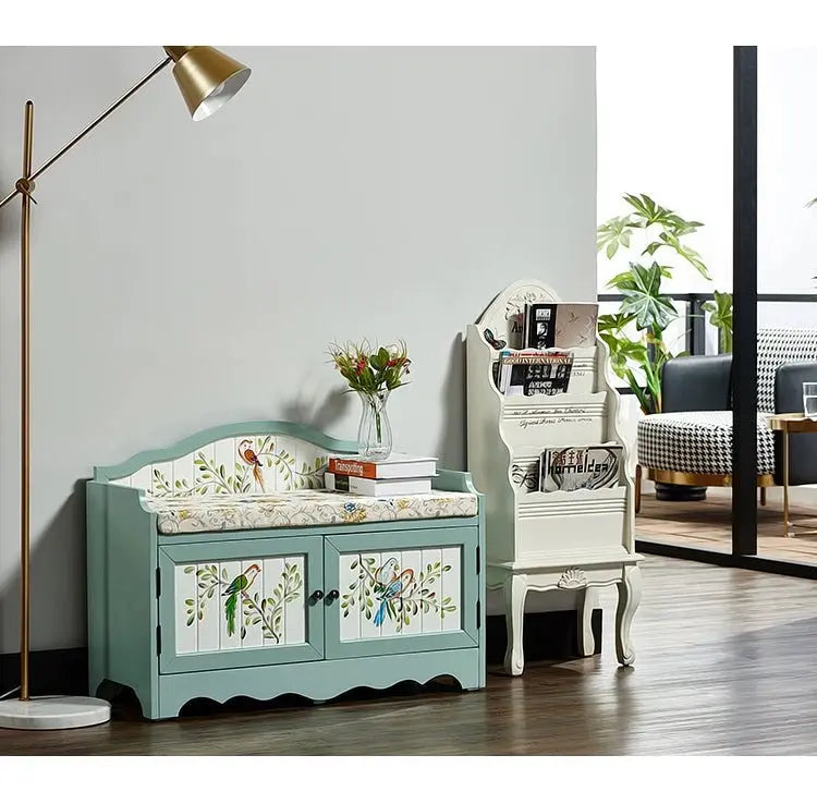 American Country Wooden Magazine and Book Storage Shelf - Julia M LifeStyles