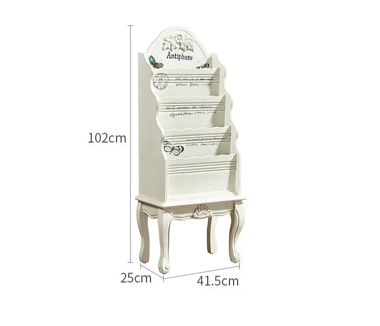 American Country Wooden Magazine and Book Storage Shelf - Julia M LifeStyles