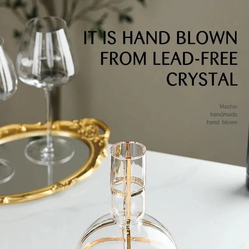 Lovesick Elegance Lead-Free Crystal Red Wine Decanter - Julia M LifeStyles