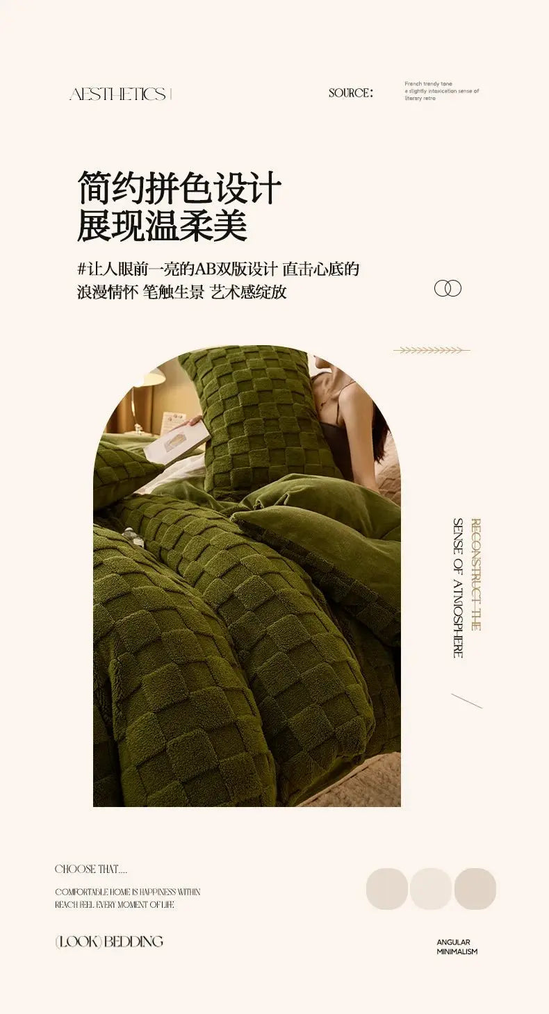 Red Velvet Dual-Use Duvet Cover & Plush Blanket - Julia M LifeStyles