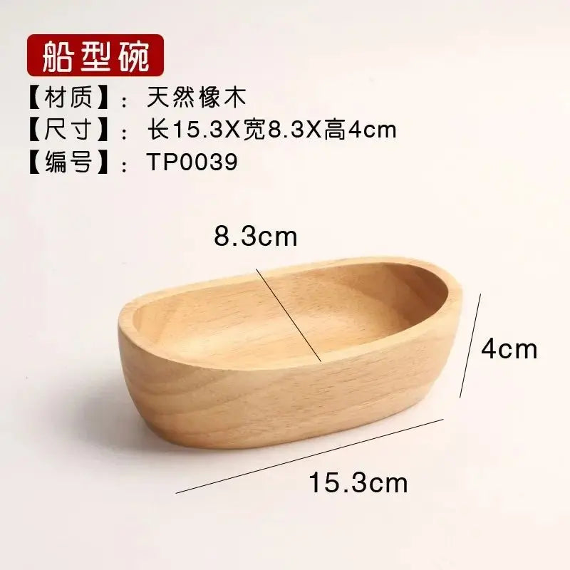 CZSAE Wooden Boat-shaped Fruit & Nut Bowl 🌳 - Julia M LifeStyles