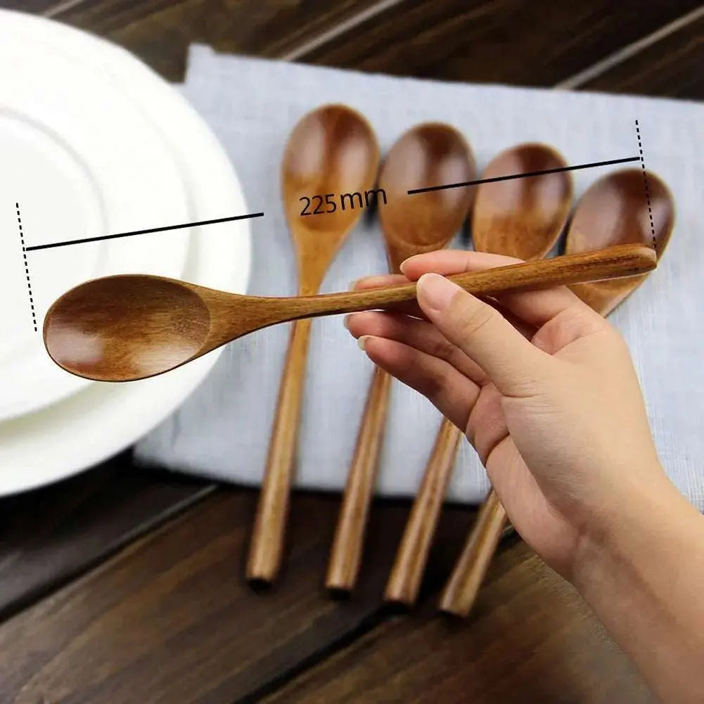 Wooden Spoon Set - Eco Friendly Ellipse Ladles 🥄 - Julia M LifeStyles