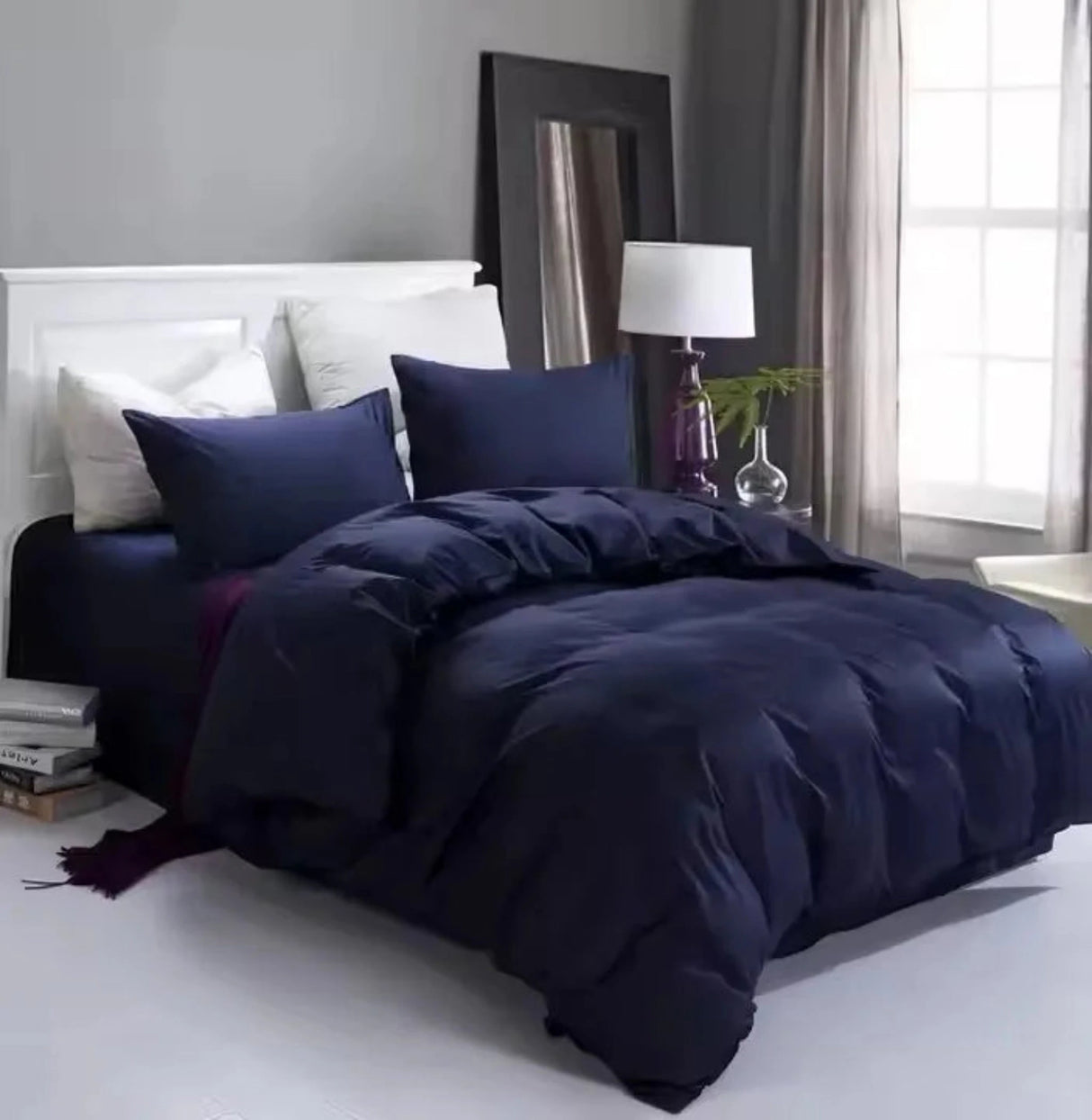 Luxury 100% Cotton King Size Solid Color Bedding Set Julia M LifeStyles