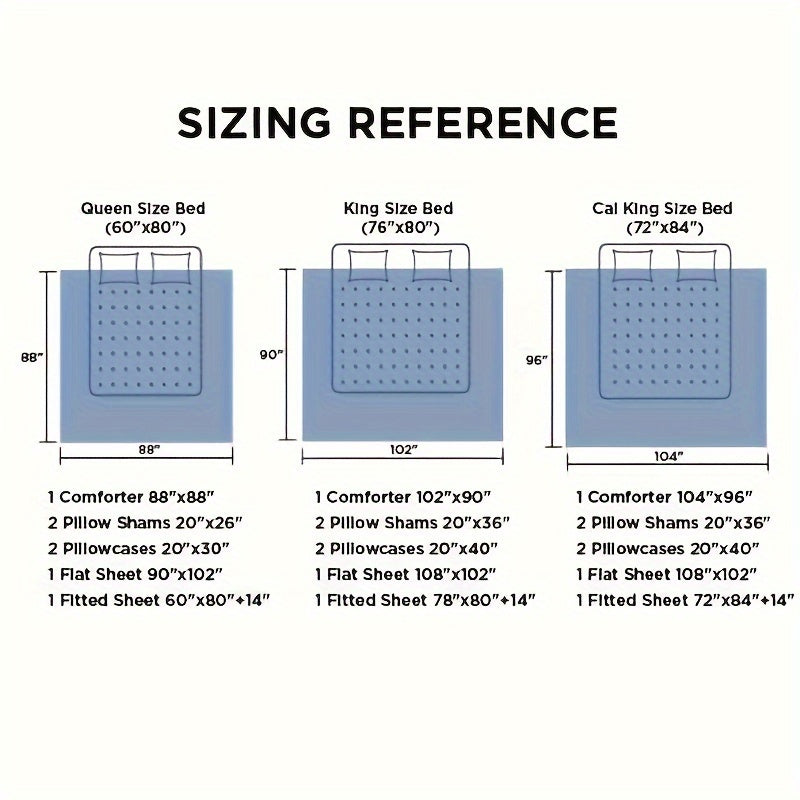 Cozy Pinch Pleat 5/7pcs Comforter Set by Bedsure Julia M LifeStyles