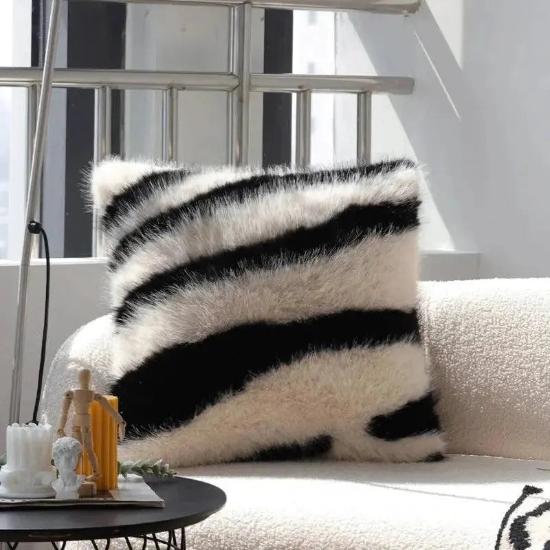 30X50/45X45CM Black White Throw Pillow Cover Modern Simple Stamping Waist Cushion Cover Decor Home Decorative Pillowcase Julia M LifeStyles