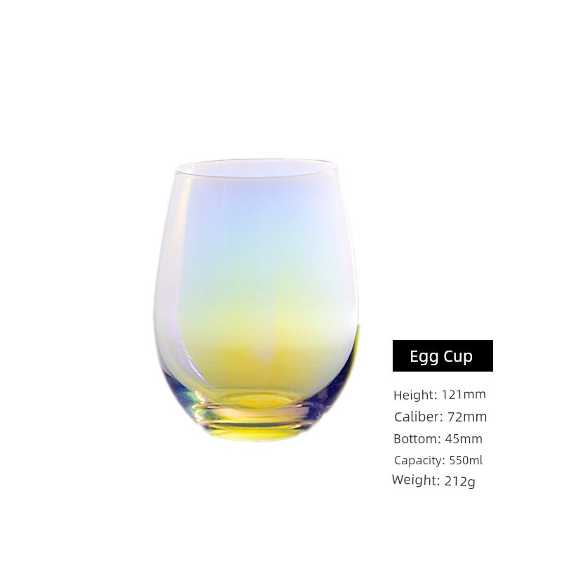 Japanese-Style Colorful Crystal Wine Goblet - Rainbow Champagne Glass Julia M LifeStyles
