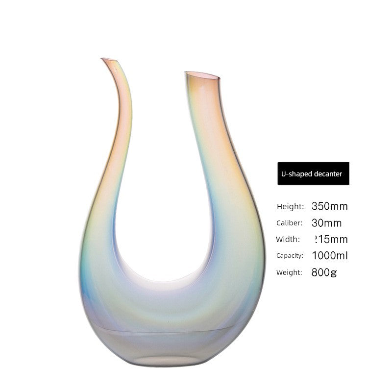 Japanese-Style Colorful Crystal Wine Goblet - Rainbow Champagne Glass Julia M LifeStyles