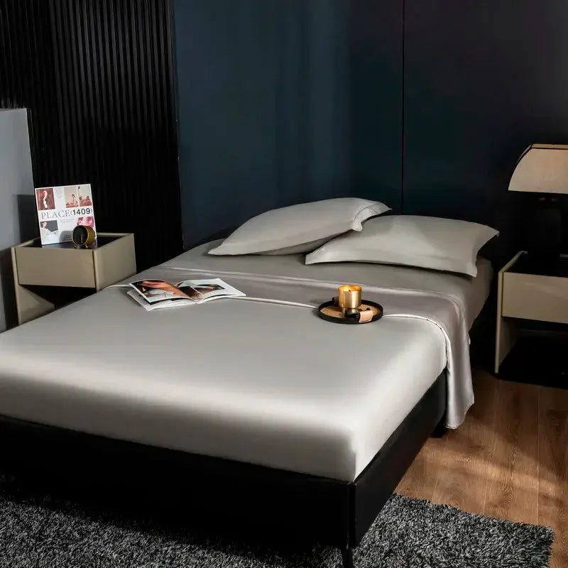 Long - staple Cotton Premium Fitted Sheet 12"pocket, 1000TC Super Soft Breathable Durable Luxurious Natural Soft - Julia M LifeStyles