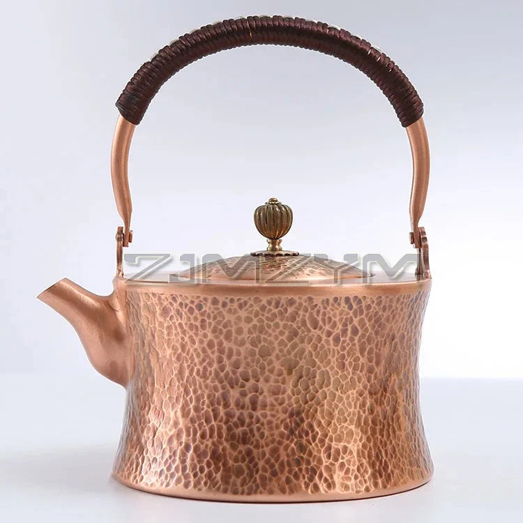 Handmade 1.8L Copper Kung Fu Teapot - Perfect for Home, Camping, and Restaurants Julia M LifeStyles