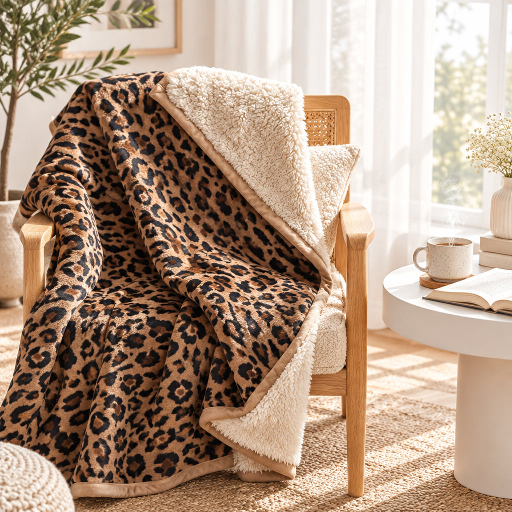 Scandinavian Winter Luxe Coral Fleece Throw Blanket Julia M LifeStyles