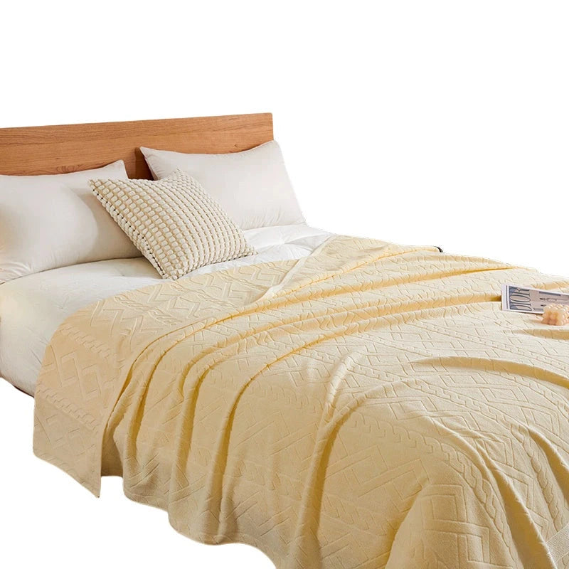 Cotton Old-Fashioned Towel Blanket for All-Season Comfort Julia M LifeStyles