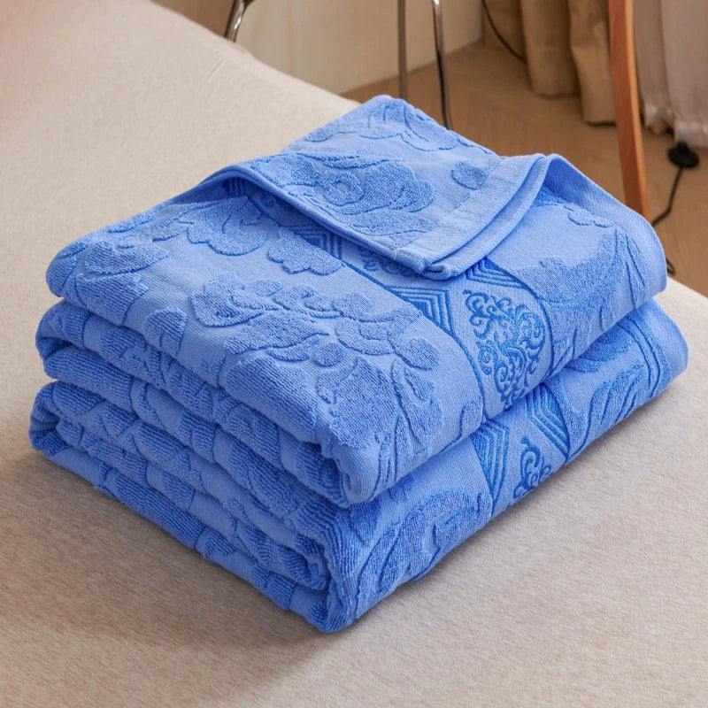 Cotton Old-Fashioned Towel Blanket for All-Season Comfort Julia M LifeStyles