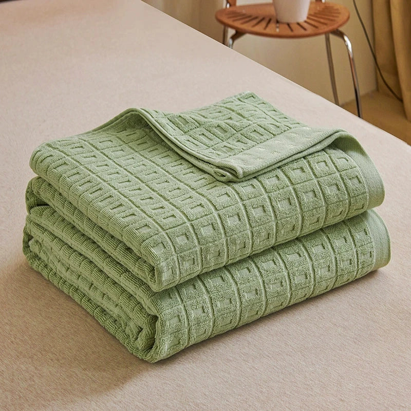 Cotton Old-Fashioned Towel Blanket for All-Season Comfort Julia M LifeStyles