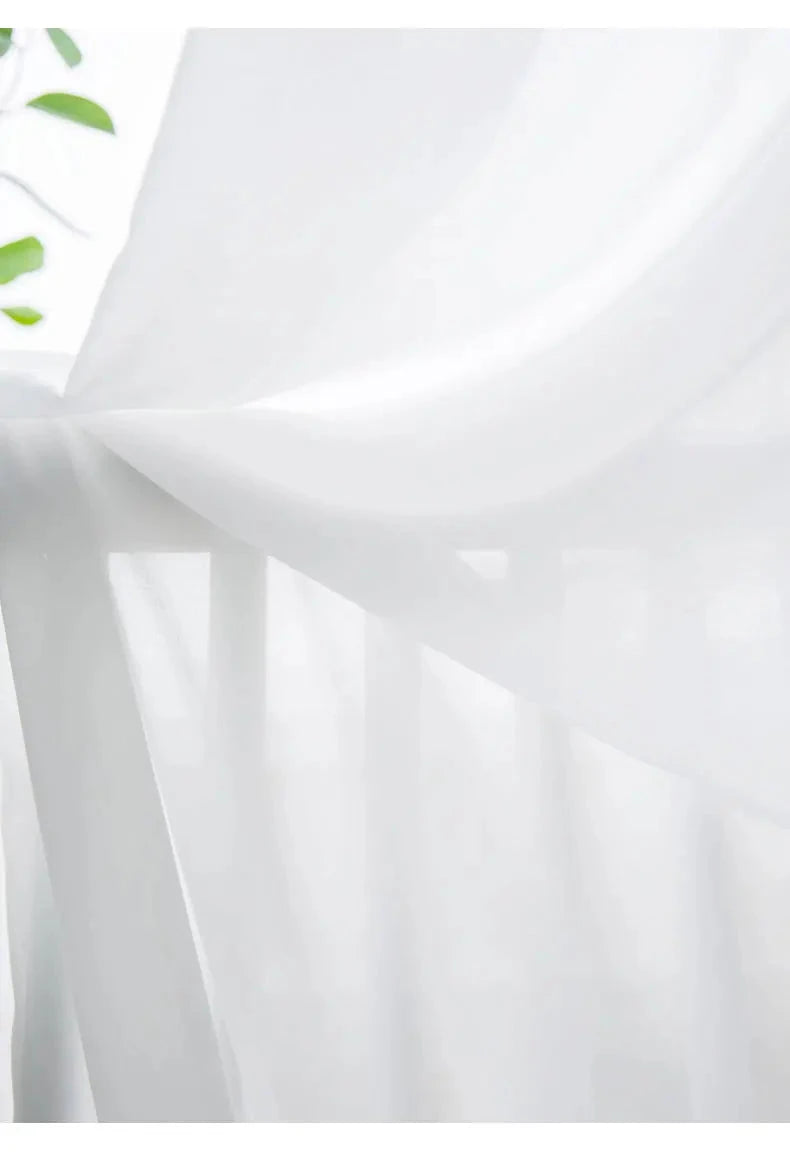 Super Soft Snow White S Fold Wavy Tulle Curtains for Living Room Julia M LifeStyles