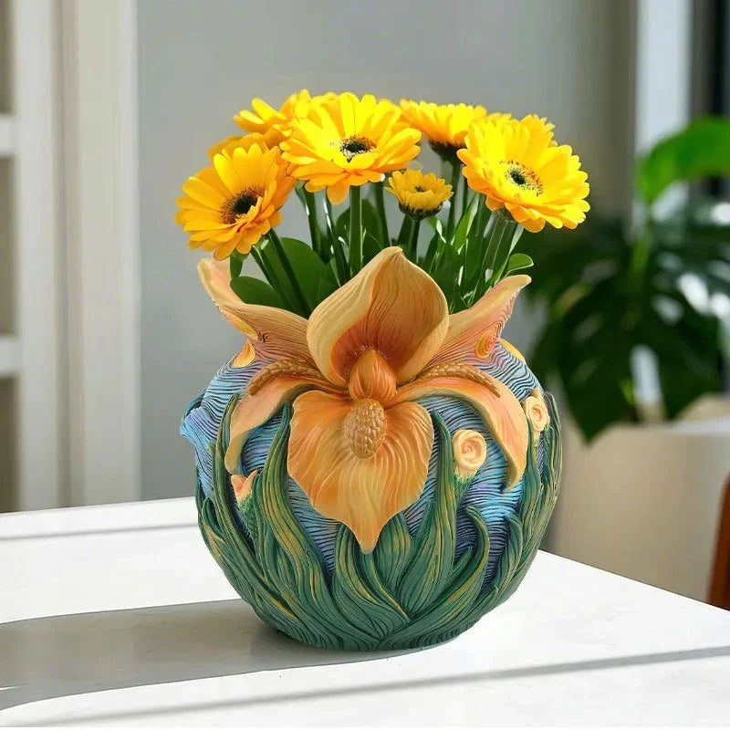 Starry Night Art-Inspired Decorative Vase Julia M LifeStyles