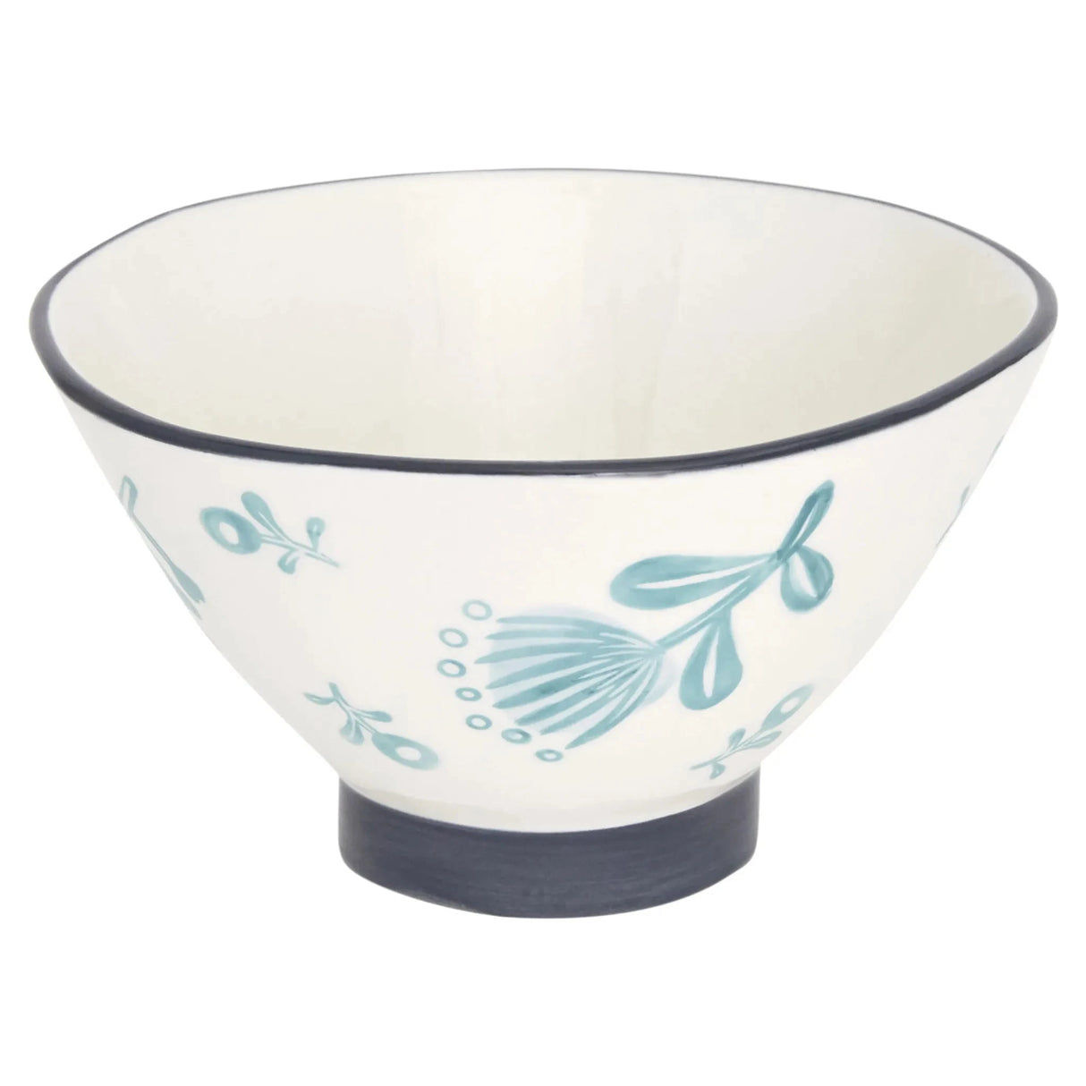 Floral Ceramic Dinnerware Set Sixteen-Piece Round Blue and White Service for Four Julia M LifeStyles