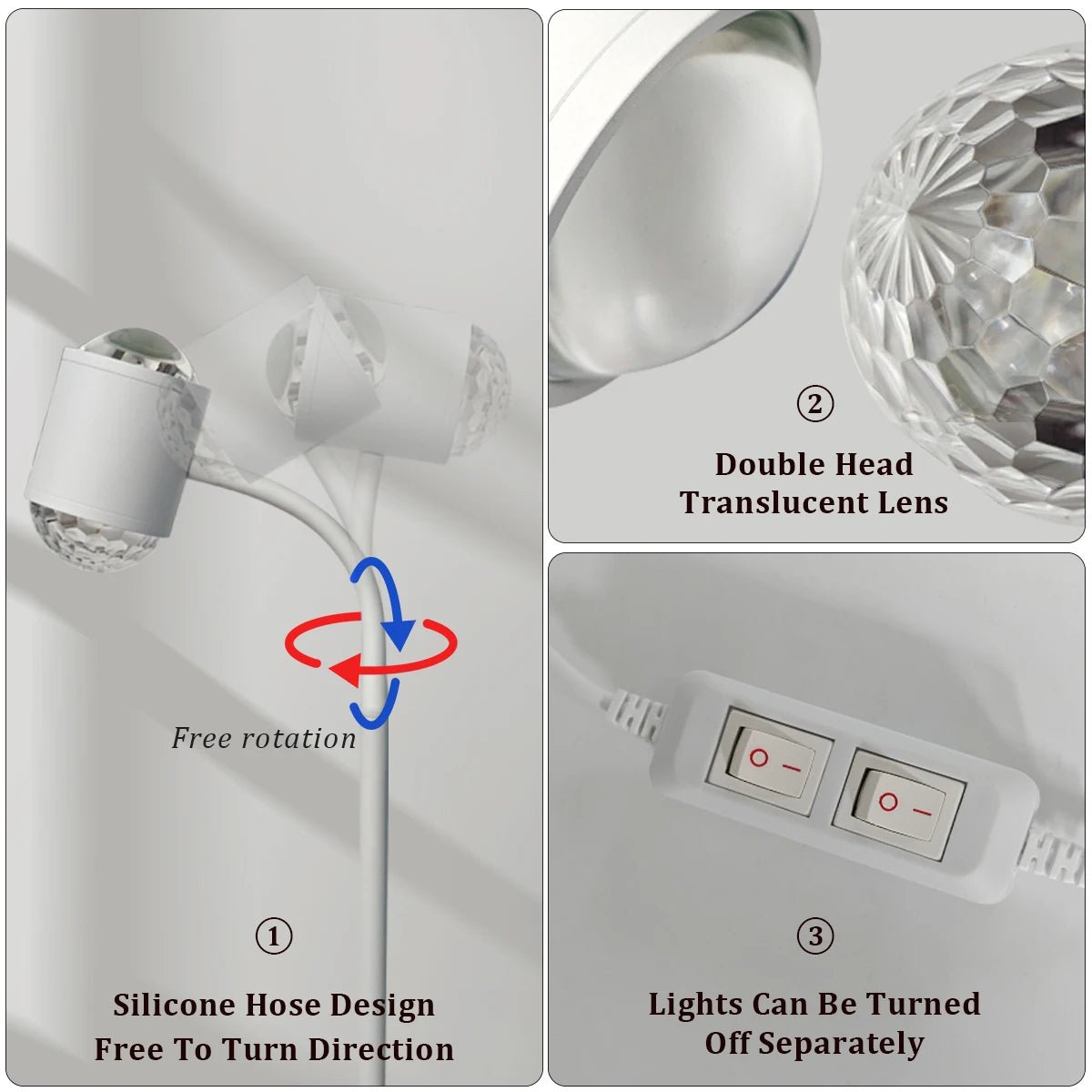 Julia M Lifestyles Double-Sided Sunset Light Projection Floor Lamp - Julia M LifeStyles