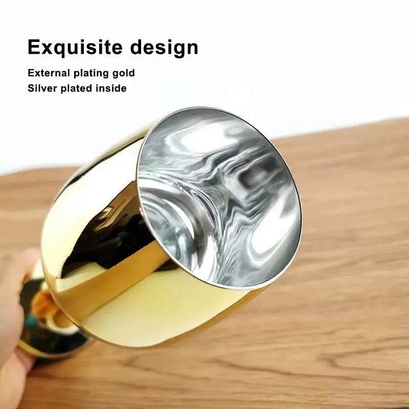 Sophisticated Electroplated Gold Crystal Champagne Glass - Julia M LifeStyles