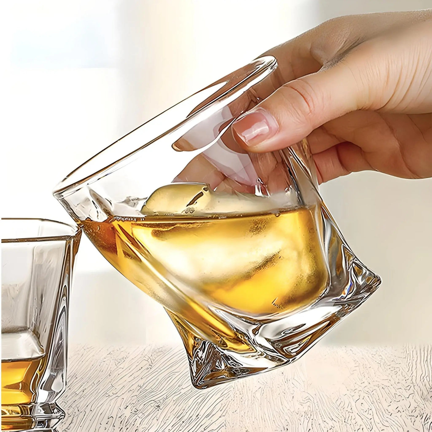 Exquisite Crystal Glass Twist Mug - 340ml - Julia M LifeStyles