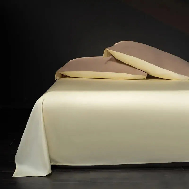 Luxury 100% Egyptian Cotton Reversible Duvet Cover Set in Silver & Purple - Julia M LifeStyles