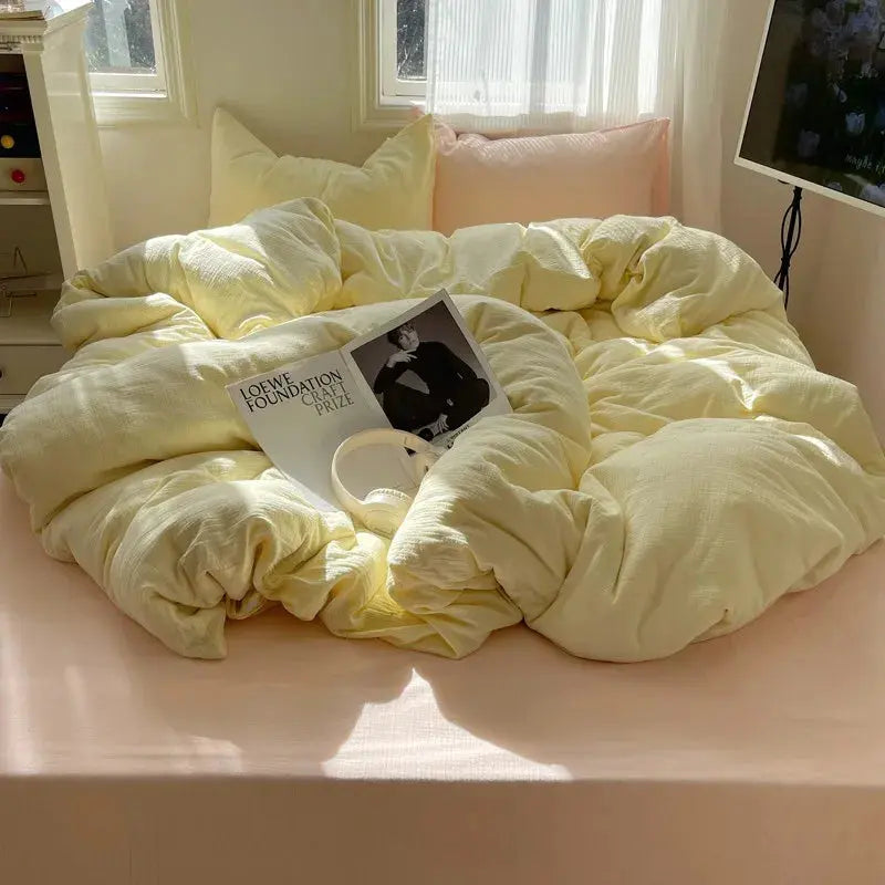 Ultra Soft Washed Microfiber Duvet Cover Set with Pillowcases Julia M LifeStyles