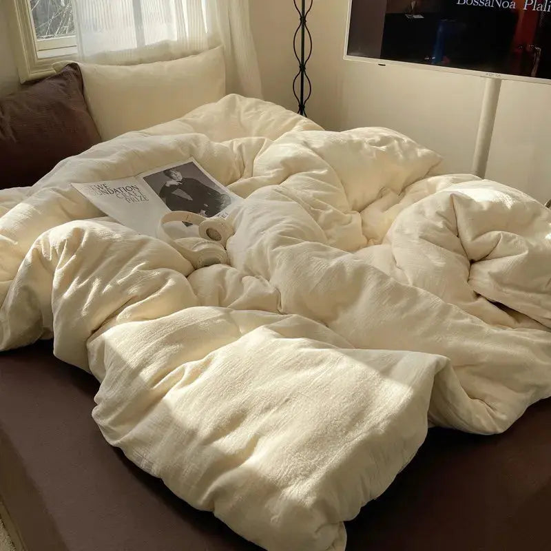 Ultra Soft Washed Microfiber Duvet Cover Set with Pillowcases Julia M LifeStyles